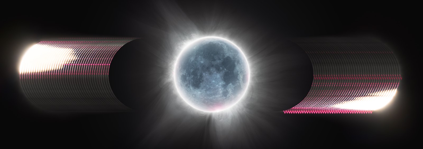 Eclipse 2024 contact sequences and totality