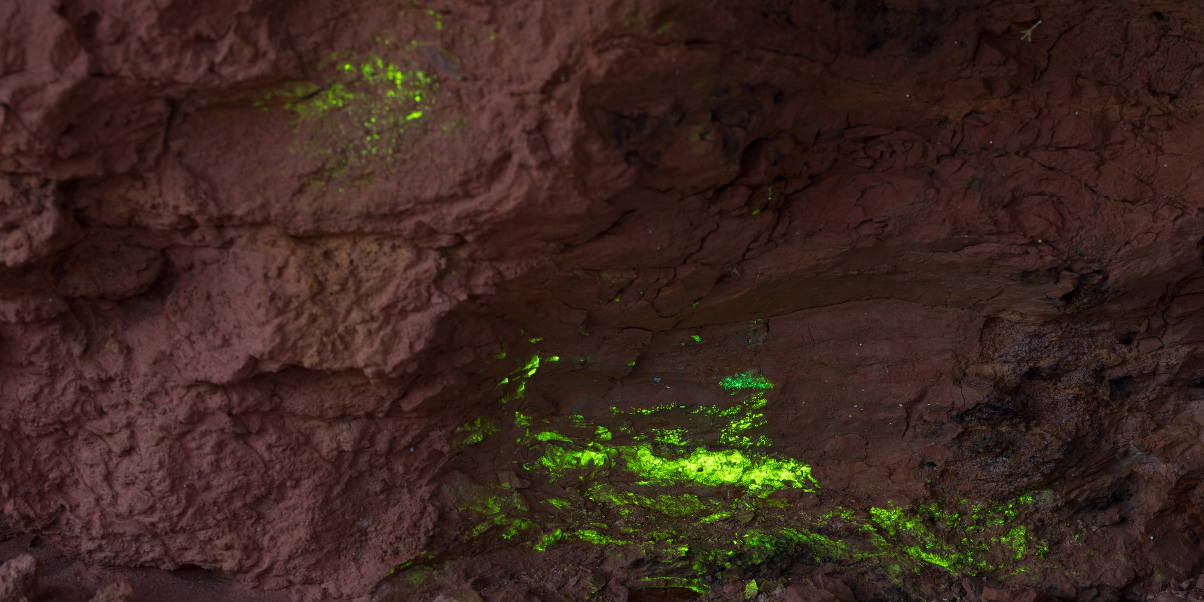 Rock detail 3 under mixed visible and ultraviolet light